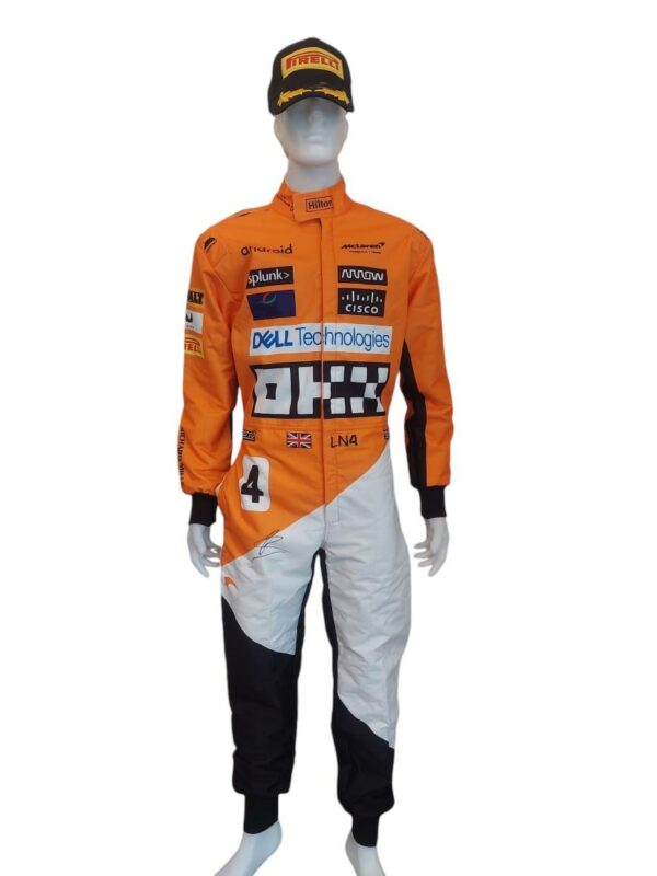 lando norris personally signed mclaren formula 1 replica race suit