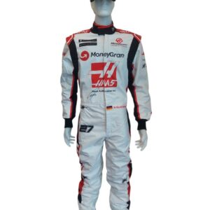 nico hulkenberg personally signed haas formula 1 replica race suit