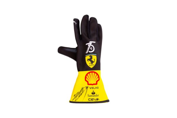 charles leclerc personally signed ferrari monza replica glove