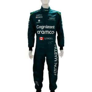 lance stroll personally signed aston martin f1 replica race suit