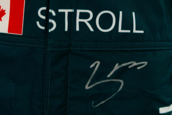 lance stroll personally signed aston martin f1 replica race suit