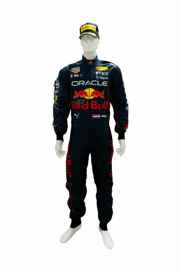 max verstappen persoannly signed formula 1 replica suit