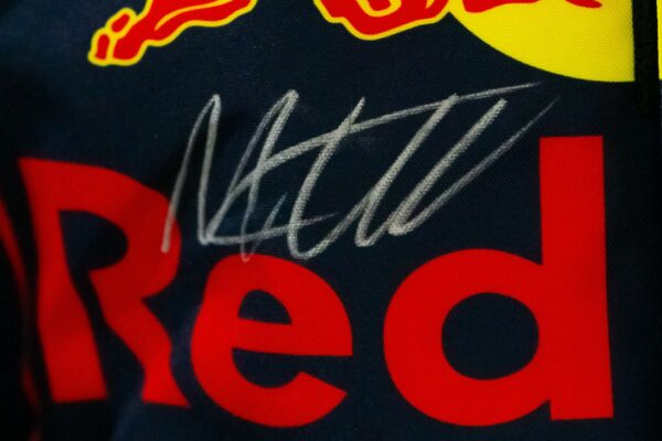 max verstappen persoannly signed formula 1 replica suit