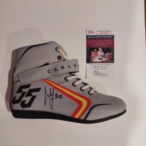 carlos sainz personally signed formula one replica boot