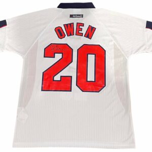 michael owen personally signed england 98 retro jersey