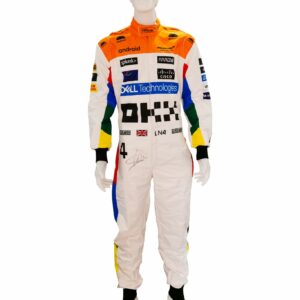 lando norris personally signed f1 mclaren race suit replica