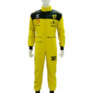 charles leclerc personally signed ferrari monza f1 replica race suit