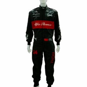 zhou guanyu personally signed alfa romeo formula 1 replica race suit