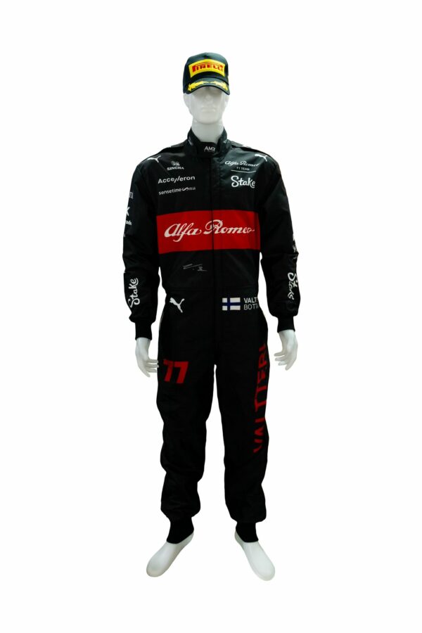 valterri bottas personally signed formula 1 replica race suit