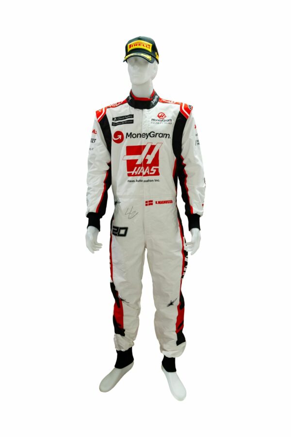 kevin magnussen personally signed haas replica formula 1 race suit