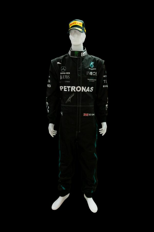 george russell personally signed mercedes f1 replica race suit