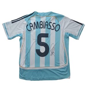 esteban cambiasso personally signed esteban cambiasso shirt