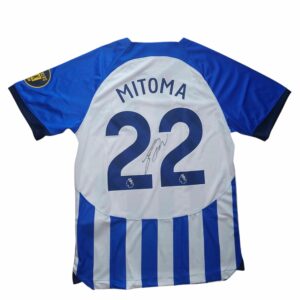 kaoru mitoma personally signed brighton football shirt