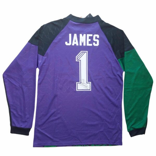 david james personally signed liverpool retro jersey