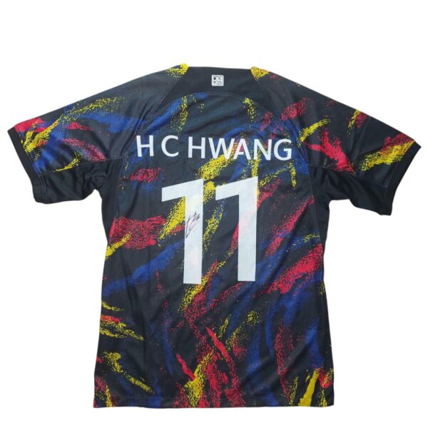 hee chan hwang personally signed south korea football shirt