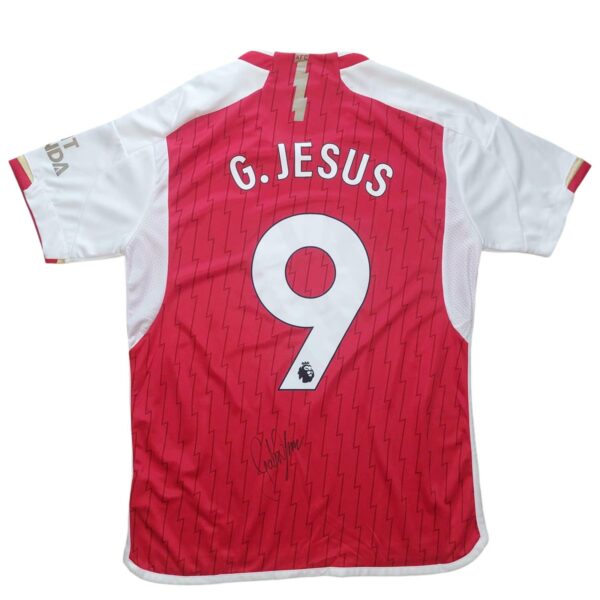 gabriel jesus personally signed arsenal football shirt