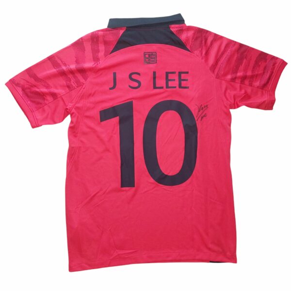 lee jae sung personally signed south korea football shirt