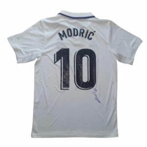 luka modric personally signed real madrid shirt