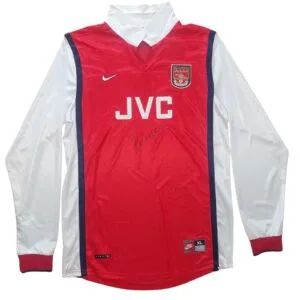 Arsene Wenger personally signed arsenal retro shirt