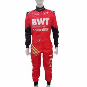 esteban ocon personally signed alpine wolverine replica f1 race suit