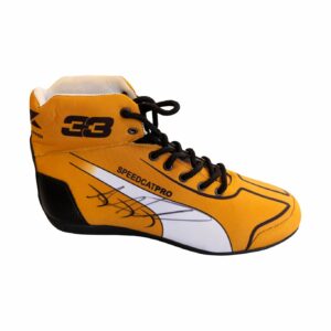 max verstappen personally signed formula 1 replica race boot