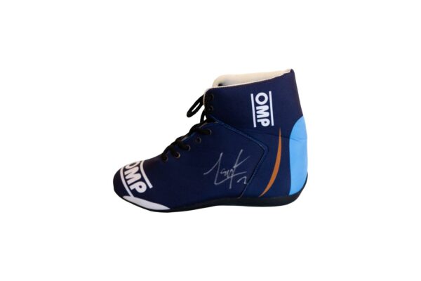 valterri bottas personally signed formula 1 replica race boot