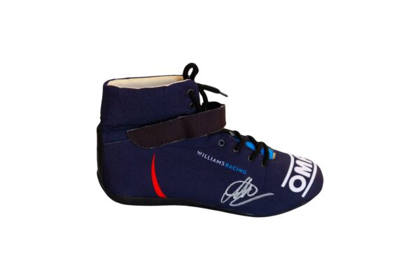 valterri bottas personally signed formula 1 replica race boot