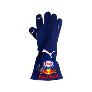 max verstappen personally signed formula 1 replica race glove