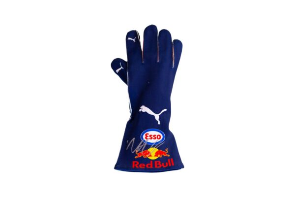 max verstappen personally signed formula 1 replica race glove