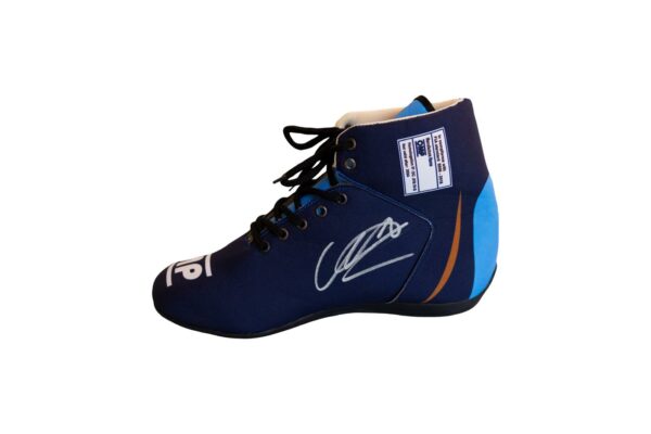 valterri bottas personally signed formula 1 replica race boot