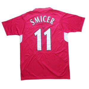 vladimir smicer personally signed liverpool ucl shirt