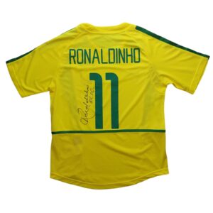 ronaldinho personally signed brazil wc shirt