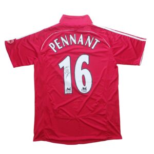 jermaine pennant personally signed liverpool shirt