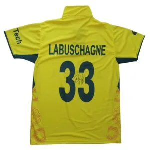 MARNUS LABUSCHAGNE PERSONALLY SIGNED AUSTRALIA WC CRICKET SHIRT