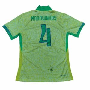 MARQUINHOS PERSONALLY SIGNED BRAZIL FOOTBALL SHIRT