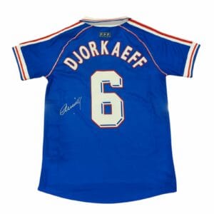 YOURI DJORKAEFF SIGNED FRANCE FOOTBALL SHIRT