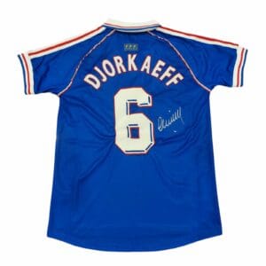 YOURI DJORKAEFF SIGNED FRANCE 98 SHIRT