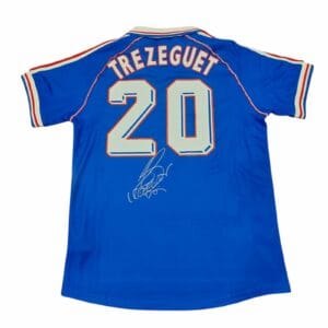 DAVID TREZEGUET SIGNED FRANCE 98 WORLD CUP SHIRT