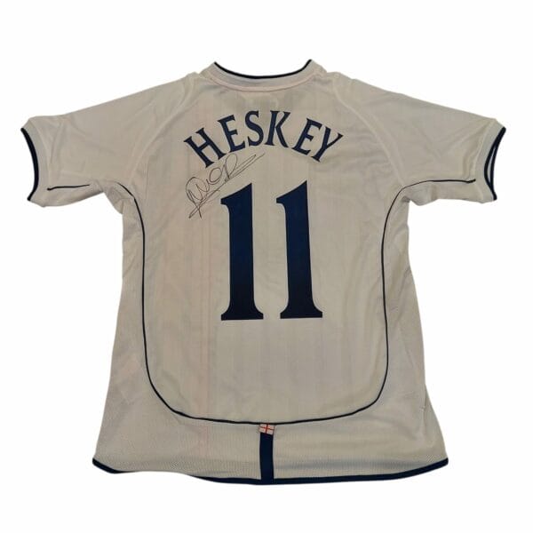 EMILE HESKEY SIGNED ENGLAND FOOTBALL SHIRT