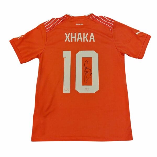 GRANIT XHAKA SIGNED SWITZERLAND FOOTBALL SHIRT