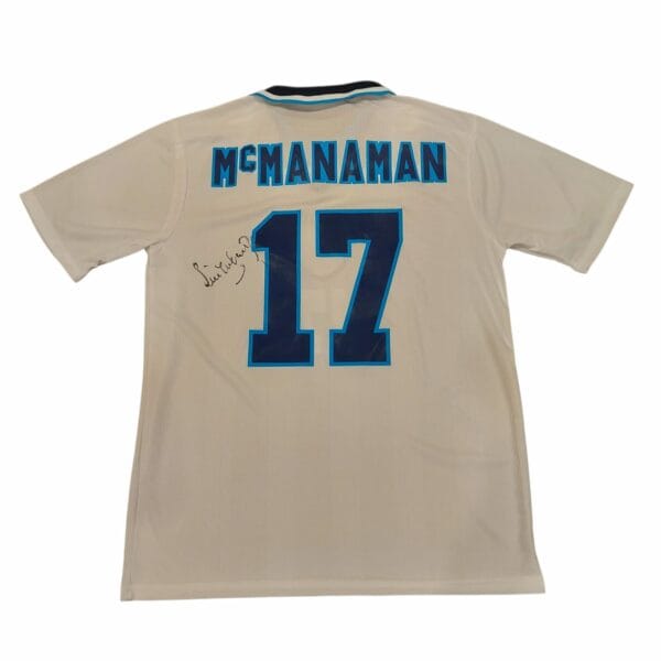 STEVE MCMANAMAN SIGNED ENGLAND FOOTBALL SHIRT