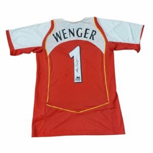 arsene wenger signed arsenal football shirt