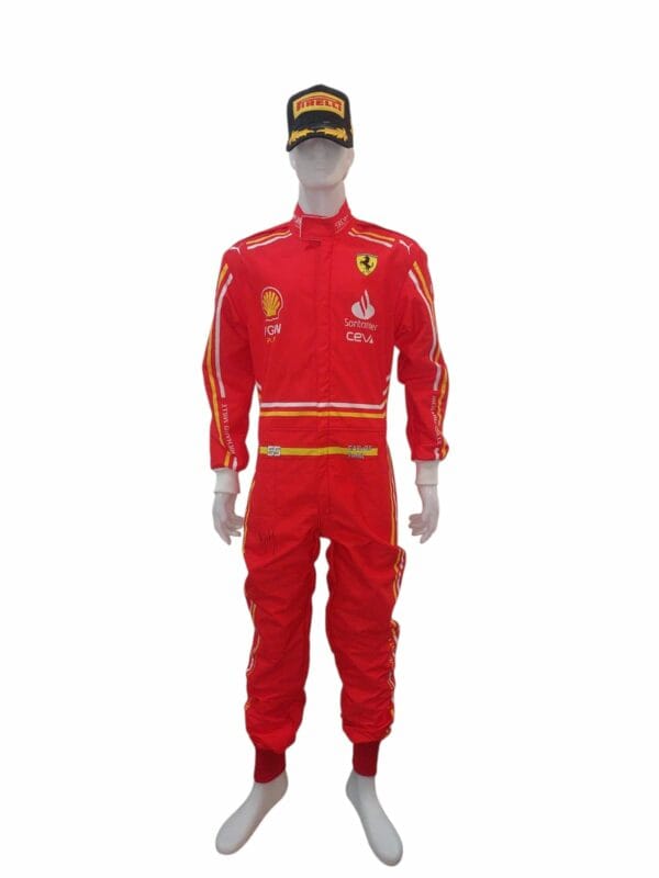 CARLOS SAINZ SIGNED FERRARI F1 RACE SUIT