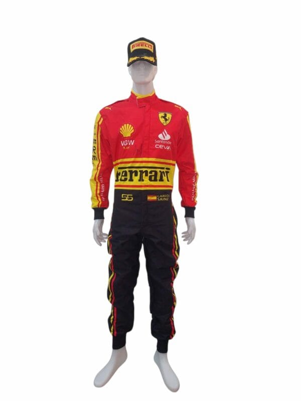CARLOS SAINZ PERSONALLY SIGNED FULL SIZE F1 RACE SUIT