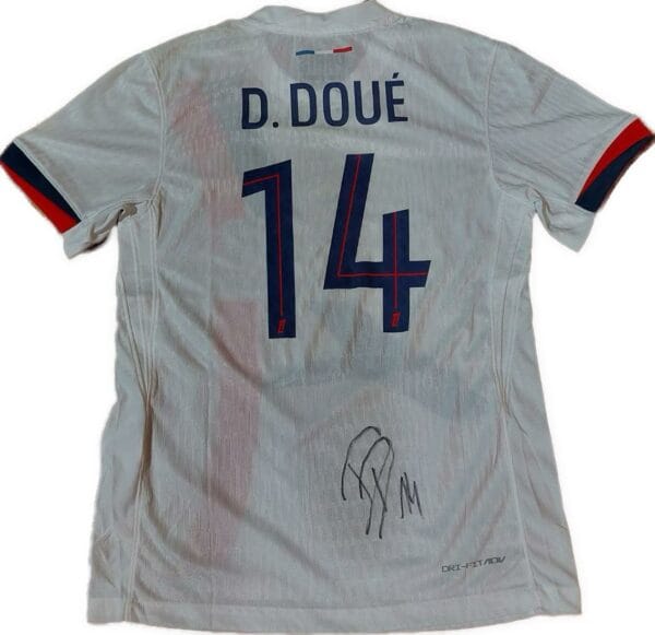 desire doue personally signed paris st germain away shirt