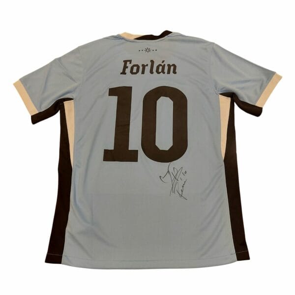 DIEGO FORLAN SIGNED URUGUAY FOOTBALL SHIRT