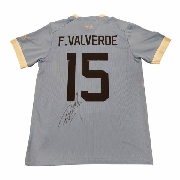 FEDE VALVERDE SIGNED URUGUAY FOOTBALL SHIRT