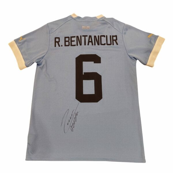 RODRIGO BENTANCUR SIGNED URUGUAY JERSEY