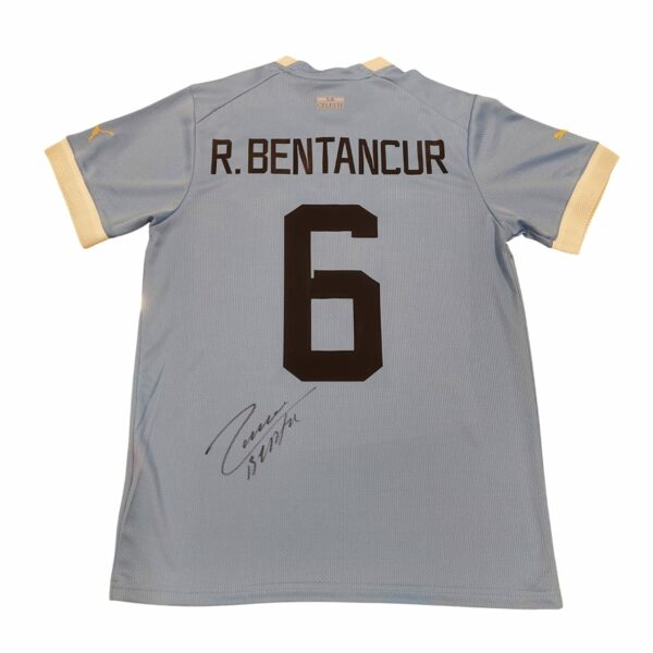 RODRIGO BENTANCUR SIGNED URUGUAY SHIRT