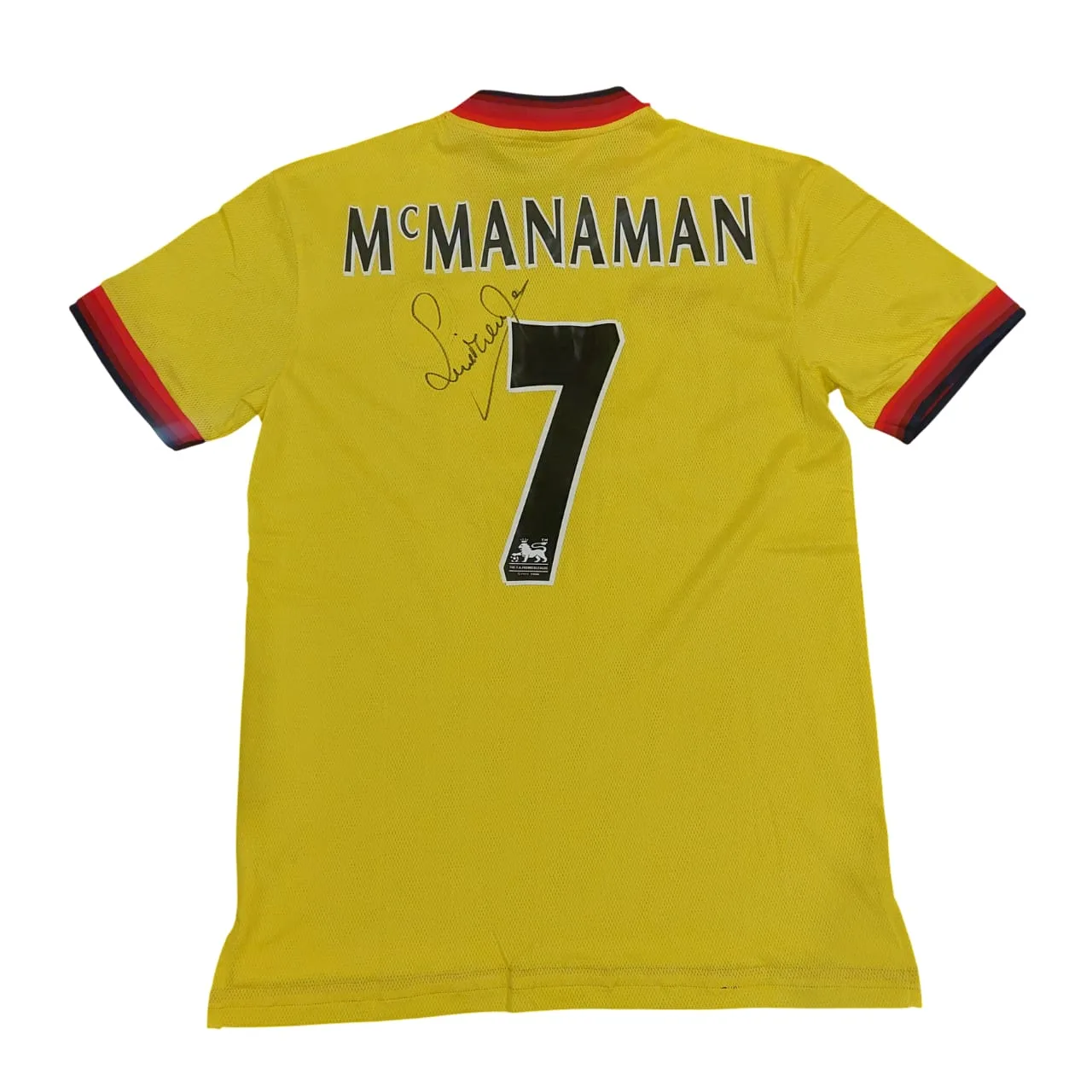 STEVE MCMANAMAN SIGNED LIVERPOOL FOOTBALL SHIRT
